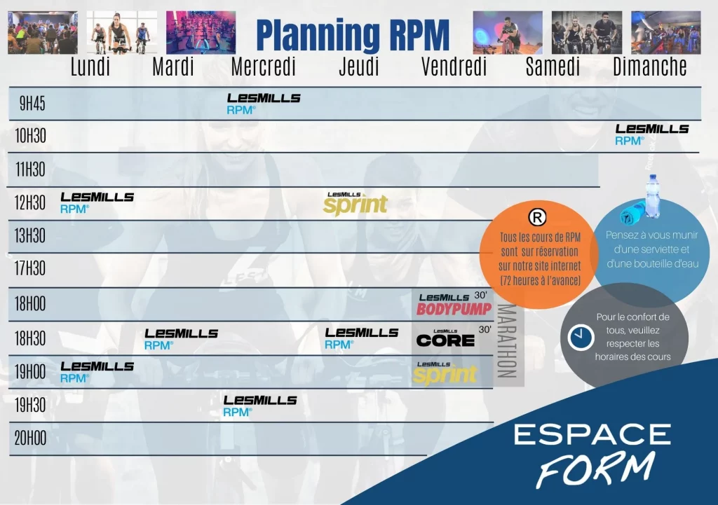 planning RPM espace form